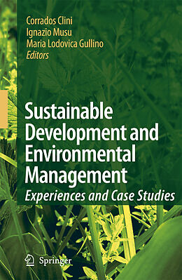 Couverture cartonnée Sustainable Development and Environmental Management de 