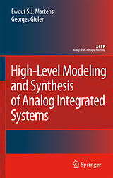 Couverture cartonnée High-Level Modeling and Synthesis of Analog Integrated Systems de Georges Gielen, Ewout S. J. Martens