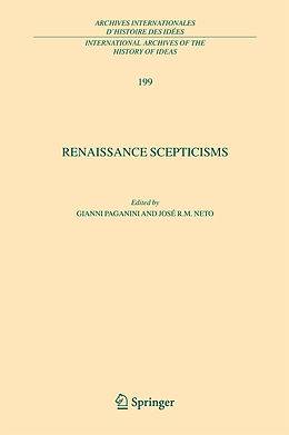 Couverture cartonnée Renaissance Scepticisms de 