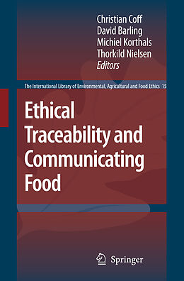 Couverture cartonnée Ethical Traceability and Communicating Food de 