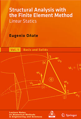 Couverture cartonnée Structural Analysis with the Finite Element Method. Linear Statics de Eugenio Oñate