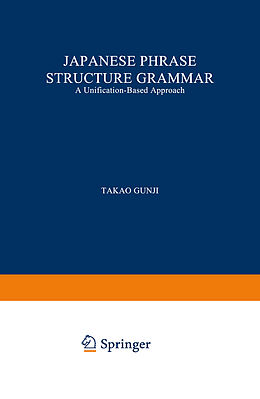 Couverture cartonnée Japanese Phrase Structure Grammar de T. Gunji