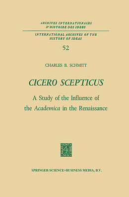 Kartonierter Einband Cicero Scepticus von Charles B. Schmitt
