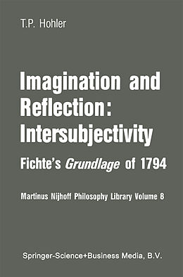 Couverture cartonnée Imagination and Reflection: Intersubjectivity de Thomas P. Hohler
