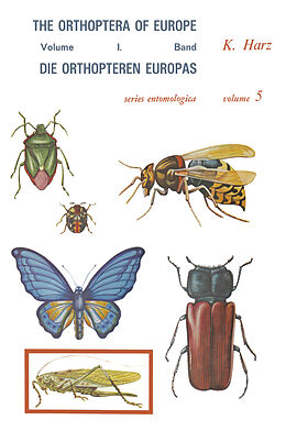 Couverture cartonnée Die Orthopteren Europas / The Orthoptera of Europe de A. Harz