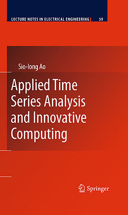 eBook (pdf) Applied Time Series Analysis and Innovative Computing de Sio-Iong Ao