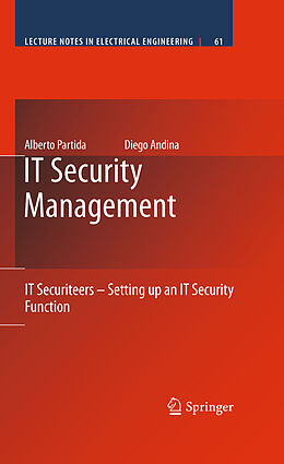 Livre Relié It Security Management de Alberto Partida, Diego Andina