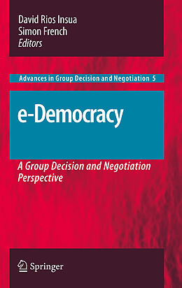 eBook (pdf) e-Democracy de David Rios Insua, Simon French