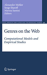 Livre Relié Genres on the Web de 