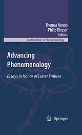 eBook (pdf) Advancing Phenomenology de Thomas Nenon, Philip Blosser