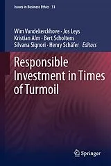 Fester Einband Responsible Investment in Times of Turmoil von