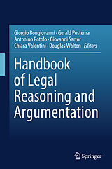 Livre Relié Handbook of Legal Reasoning and Argumentation de 