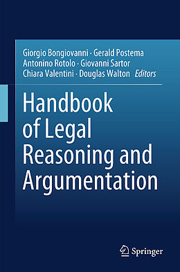 Livre Relié Handbook of Legal Reasoning and Argumentation de 