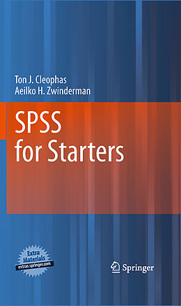 eBook (pdf) SPSS for Starters de Ton J. Cleophas, Aeilko H. Zwinderman