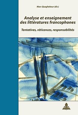 Couverture cartonnée Analyse et enseignement des littératures francophones de 