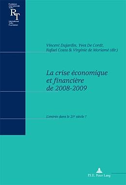 Couverture cartonnée La crise économique et financière de 2008-2009 de 