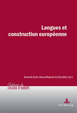 Couverture cartonnée Langues et construction européenne de 