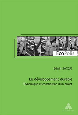 Couverture cartonnée Le développement durable de Edwin Zaccai