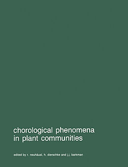 Fester Einband Chorological phenomena in plant communities von 