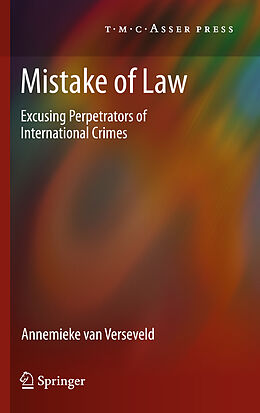 Kartonierter Einband Mistake of Law von Annemieke van Verseveld