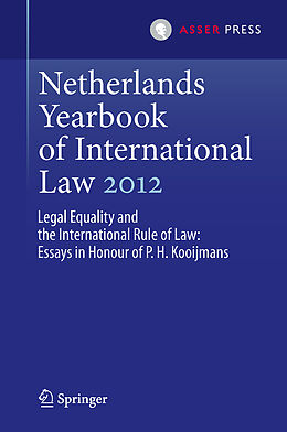 Couverture cartonnée Netherlands Yearbook of International Law 2012 de 