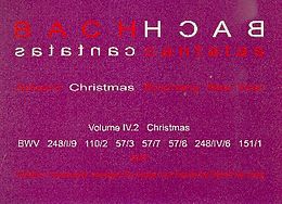 Johann Sebastian Bach Notenblätter Cantatas vol.4,2 - Christmas