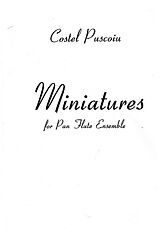 Costel Puscoiu Notenblätter Miniatures for pan flute ensemble