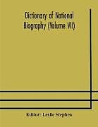Couverture cartonnée Dictionary of national biography (Volume VII) de 