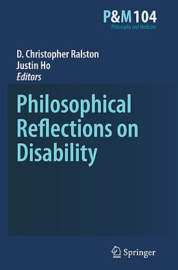 Kartonierter Einband Philosophical Reflections on Disability von 