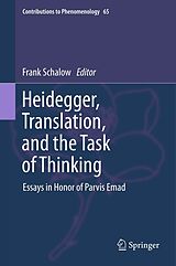 eBook (pdf) Heidegger, Translation, and the Task of Thinking de F. Schalow