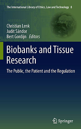 eBook (pdf) Biobanks and Tissue Research de Christian Lenk, Judit Sándor, Bert Gordijn