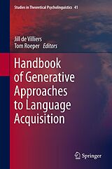 eBook (pdf) Handbook of Generative Approaches to Language Acquisition de Jill de Villiers, Tom Roeper