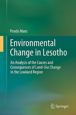 Livre Relié Environmental Change in Lesotho de Pendo Maro