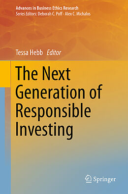 Livre Relié The Next Generation of Responsible Investing de 