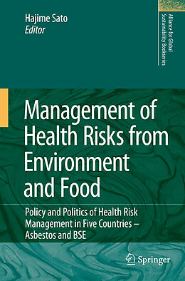 Couverture cartonnée Management of Health Risks from Environment and Food de 