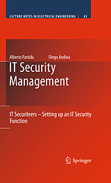 Couverture cartonnée IT Security Management de Diego Andina, Alberto Partida