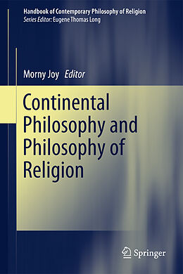 Couverture cartonnée Continental Philosophy and Philosophy of Religion de 