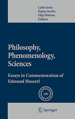 Kartonierter Einband Philosophy, Phenomenology, Sciences von 