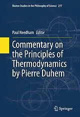 Kartonierter Einband Commentary on the Principles of Thermodynamics by Pierre Duhem von