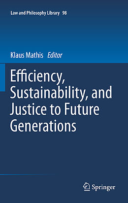 Kartonierter Einband Efficiency, Sustainability, and Justice to Future Generations von 
