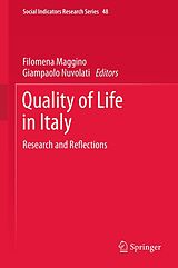 eBook (pdf) Quality of life in Italy de Filomena Maggino, Giampaolo Nuvolati