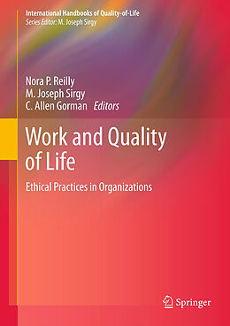 Fester Einband Work and Quality of Life von 