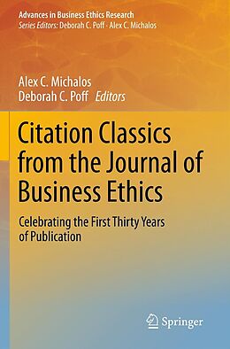 eBook (pdf) Citation Classics from the Journal of Business Ethics de Alex C. Michalos, Deborah C. Poff