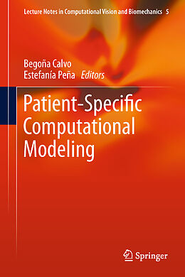 Livre Relié Patient-Specific Computational Modeling de 