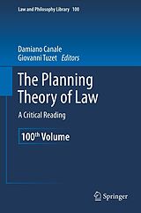 eBook (pdf) The Planning Theory of Law de Damiano Canale, Giovanni Tuzet