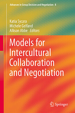 Livre Relié Models for Intercultural Collaboration and Negotiation de 