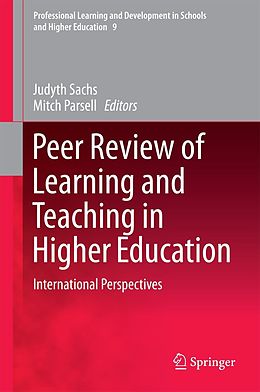 eBook (pdf) Peer Review of Learning and Teaching in Higher Education de Judyth Sachs, Mitch Parsell