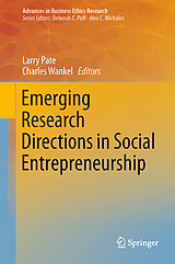 Livre Relié Emerging Research Directions in Social Entrepreneurship de 