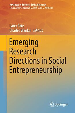 eBook (pdf) Emerging Research Directions in Social Entrepreneurship de Larry Pate, Charles Wankel