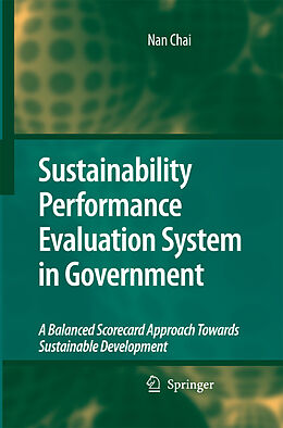 Couverture cartonnée Sustainability Performance Evaluation System in Government de Nan Chai